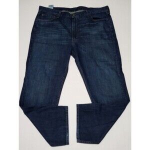 Levi Strauss 514 Straight Leg Blue Jeans Mens 42 x 30 DARK BLUE